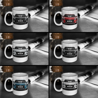 Personalised Audi A3 Saloon Sport Mug