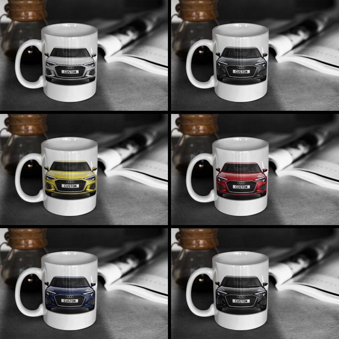 Personalised Audi A3 Saloon S Line Mug