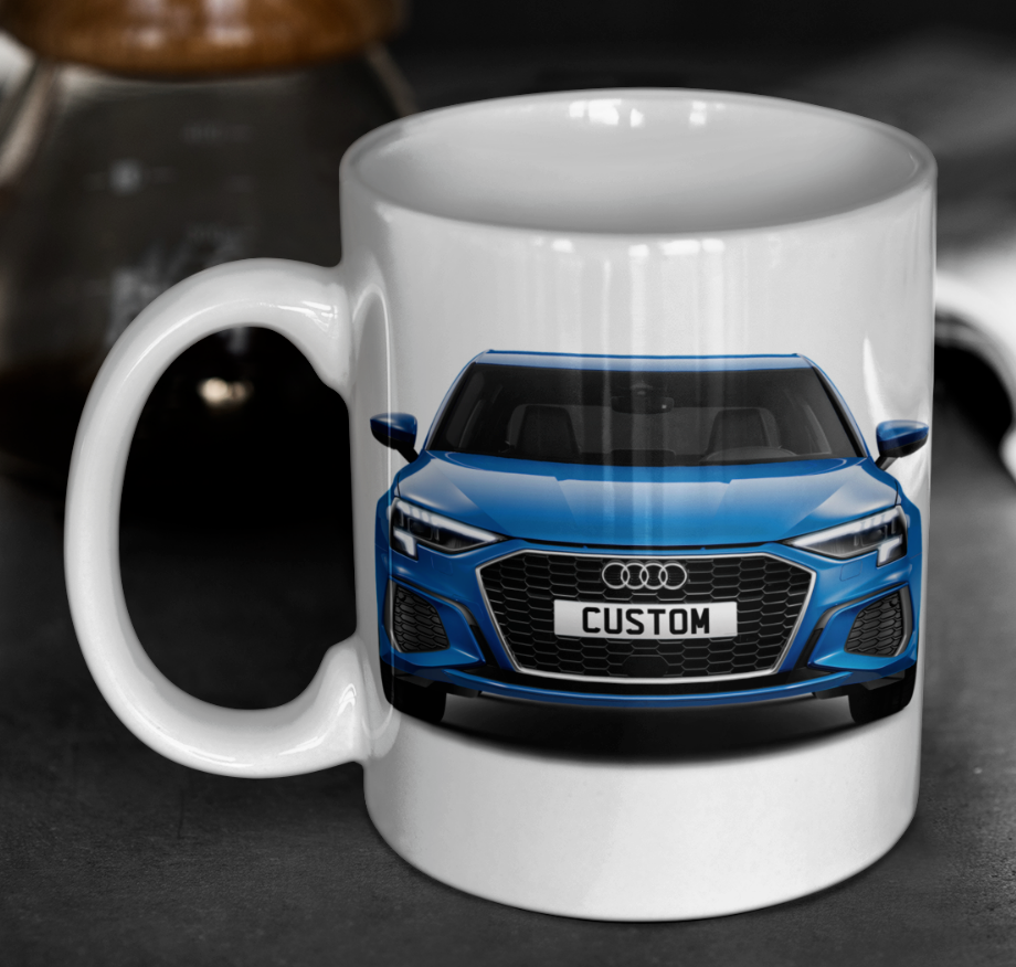 Personalised Audi A3 Saloon S Line Mug