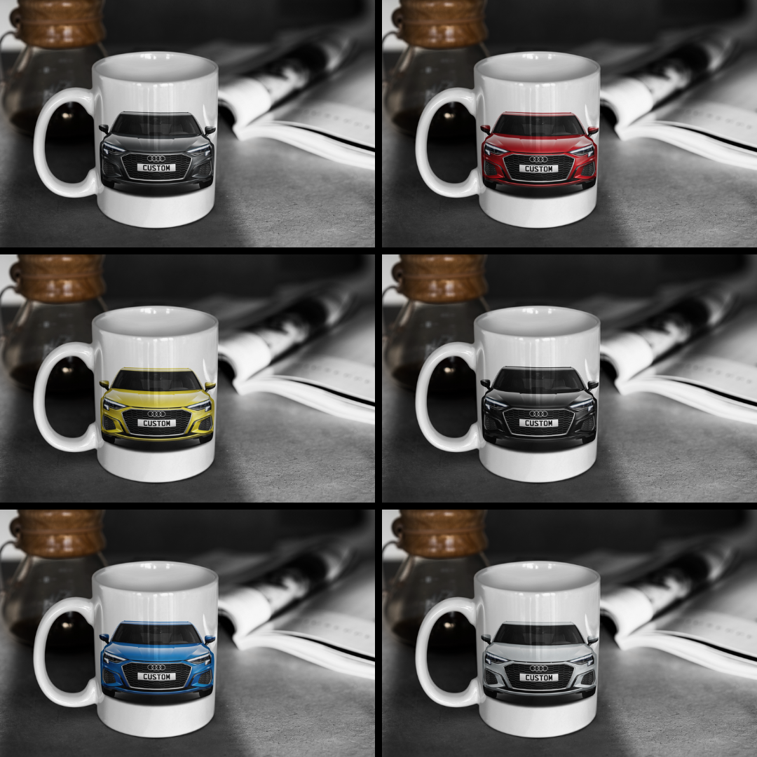 Personalised Audi A3 Sportback S Line Mug