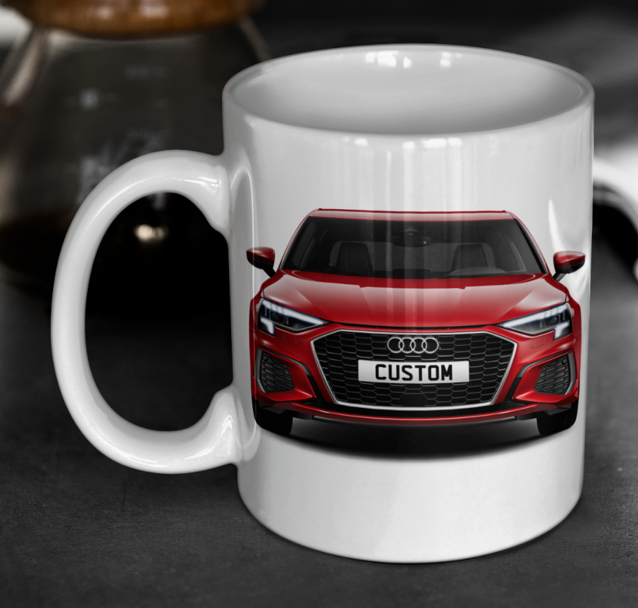 Personalised Audi A3 Saloon S Line Mug