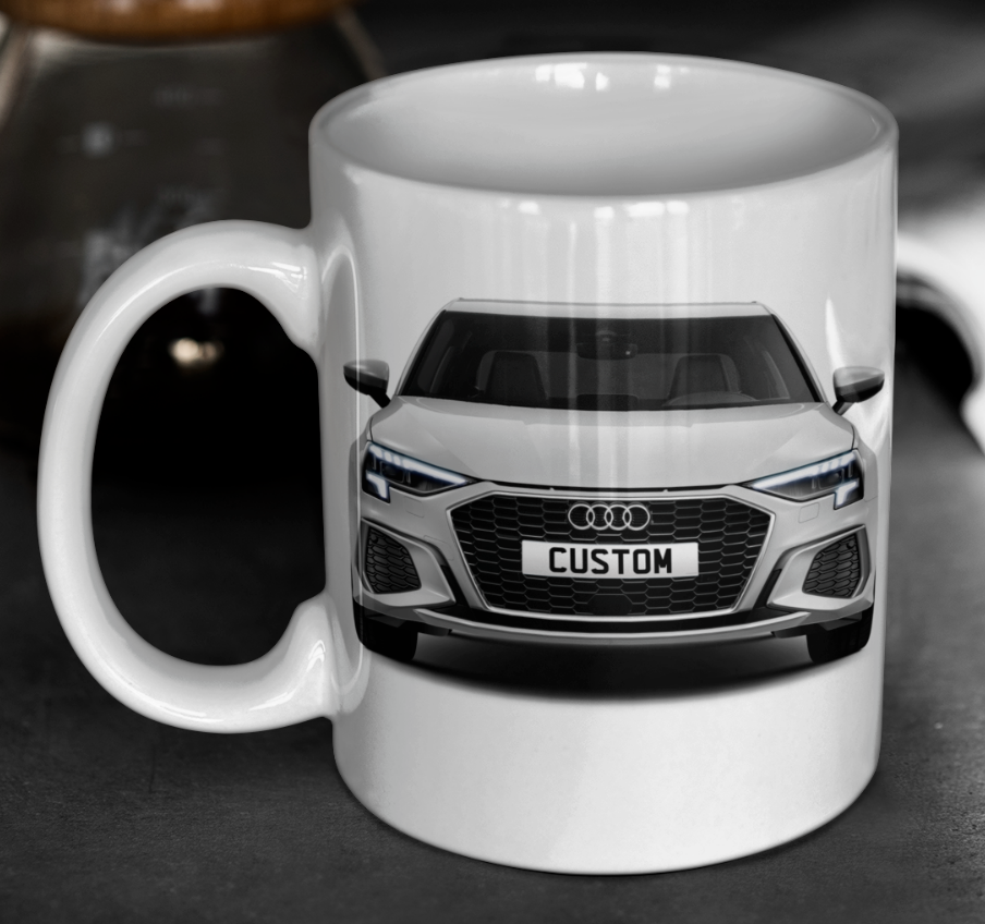 Personalised Audi A3 Saloon S Line Mug