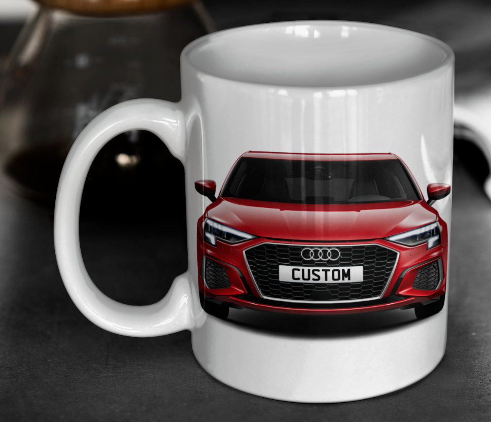 Personalised Audi A3 Sportback S Line Mug