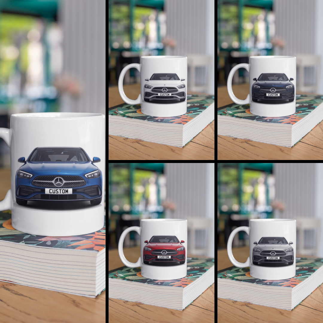 Personalised Mercedes C Class C300d AMG Saloon Mug