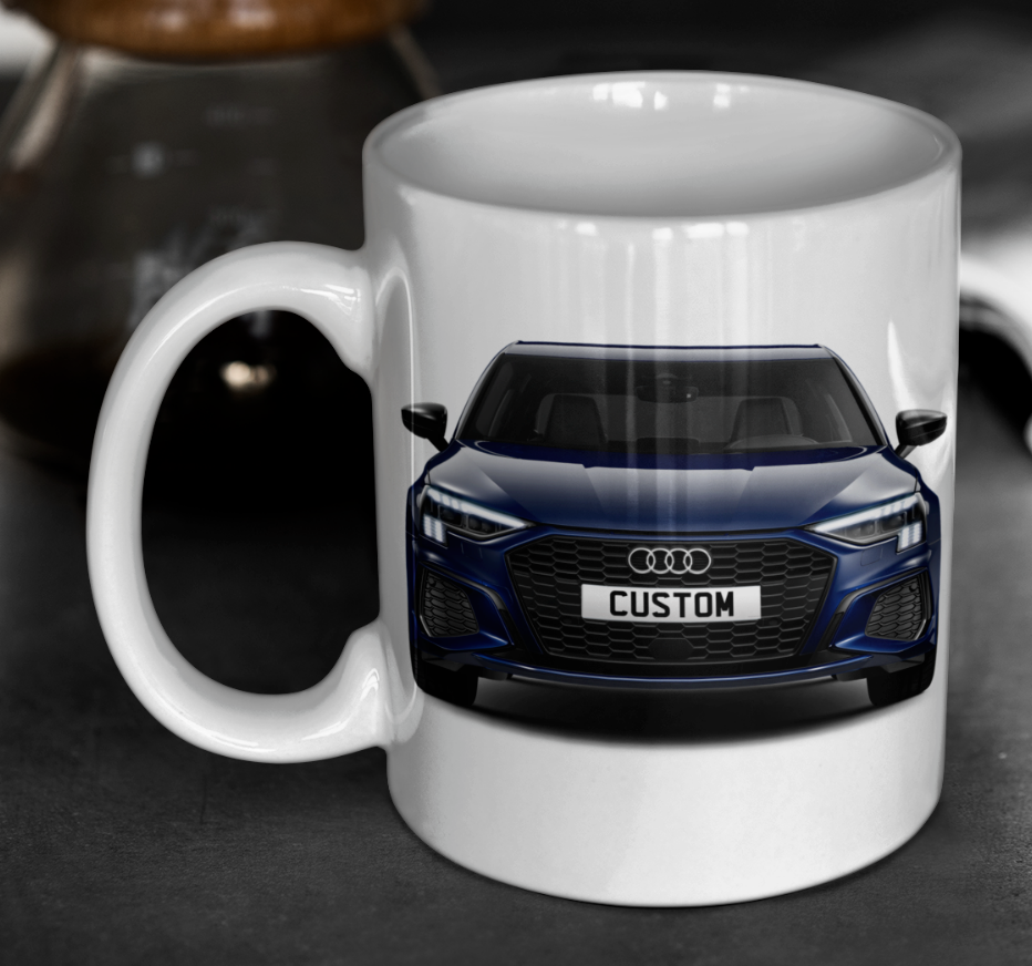 Personalised Audi A3 Saloon Edition 1 Mug