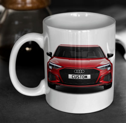 Personalised Audi A3 Saloon Edition 1 Mug