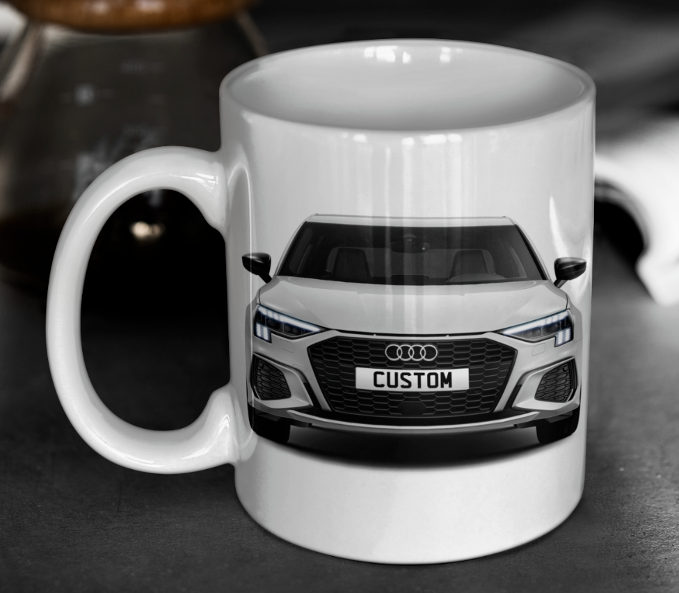 Personalised Audi A3 Saloon Edition 1 Mug