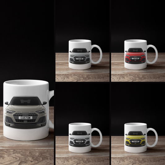 Personalised Audi A1 Sportback Black Edition Mug