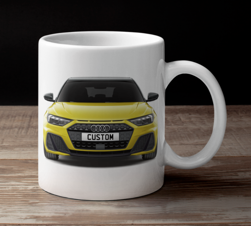 Personalised Audi A1 Sportback Black Edition Mug