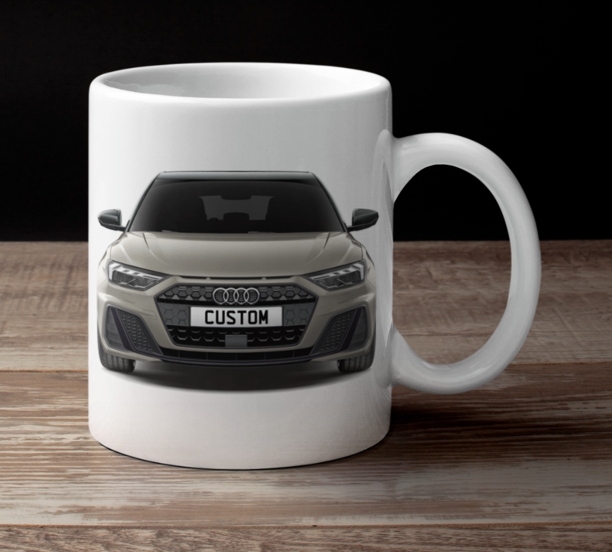 Personalised Audi A1 Sportback Black Edition Mug