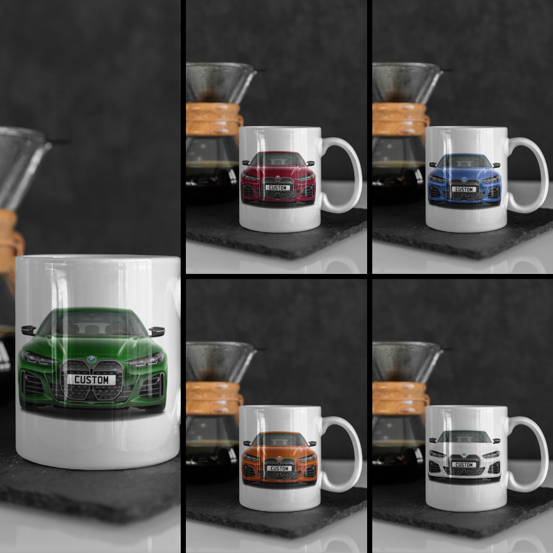 Personalised BMW i4 M50 M Model Mug