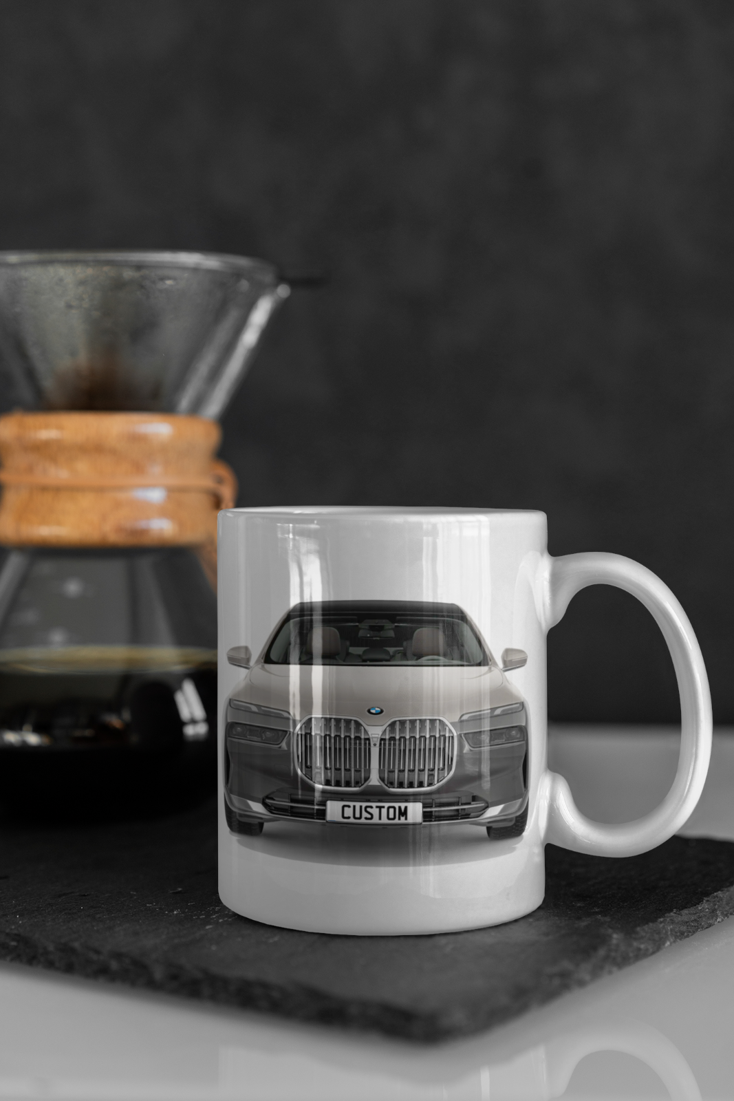 Personalised BMW 7 Series Saloon Two Tone Mug