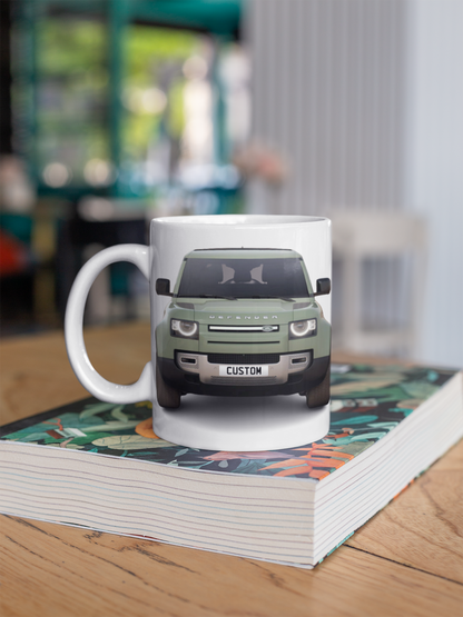 Personalised Land Rover Defender 75th Edition Mug