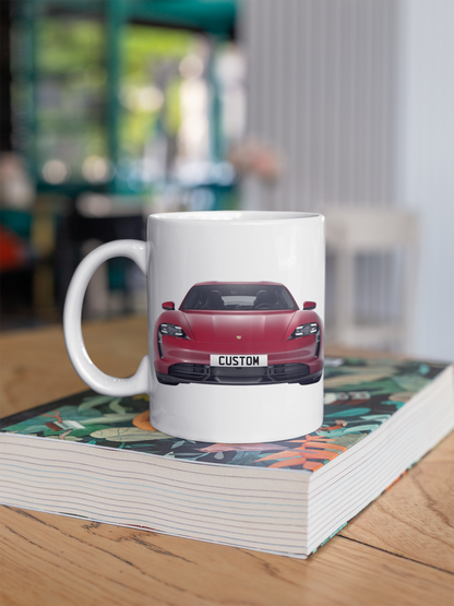 Personalised Porsche Taycan Turbo S Sport Turismo Mug