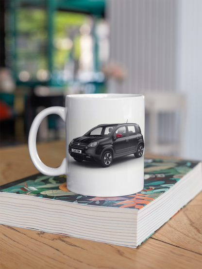 Personalised Fiat Panda Red Mug