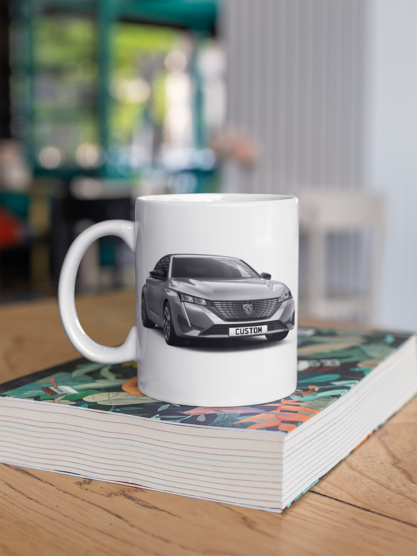 Personalised Peugeot 308 Allure Premium Mug