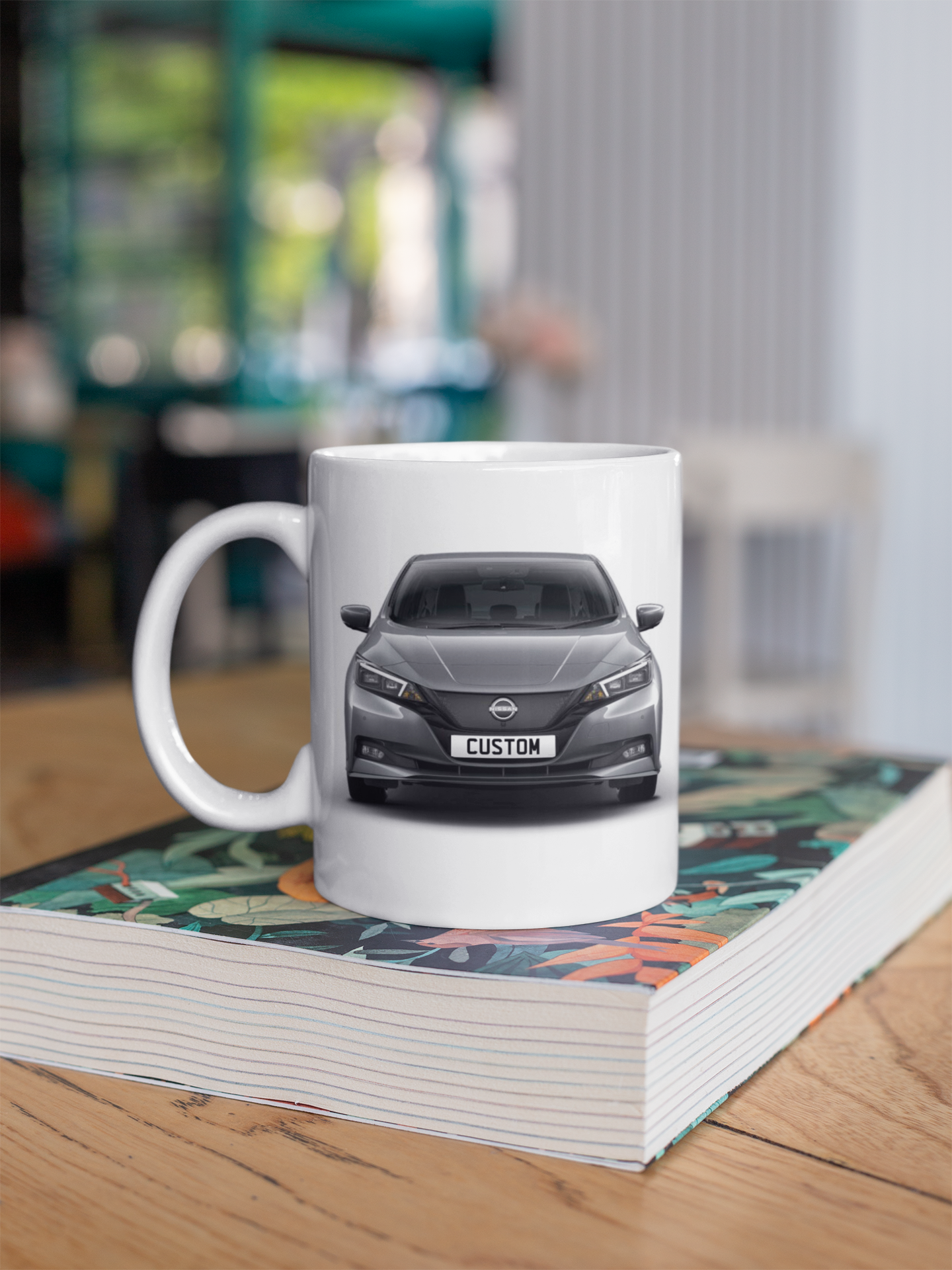 Personalised Nissan Leaf Mug