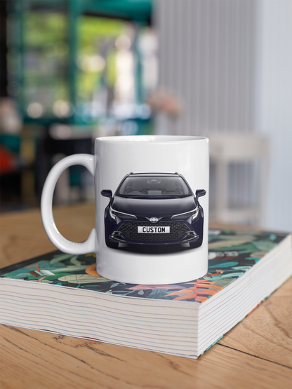 Personalised Toyota Corolla Touring Sport Design Mug