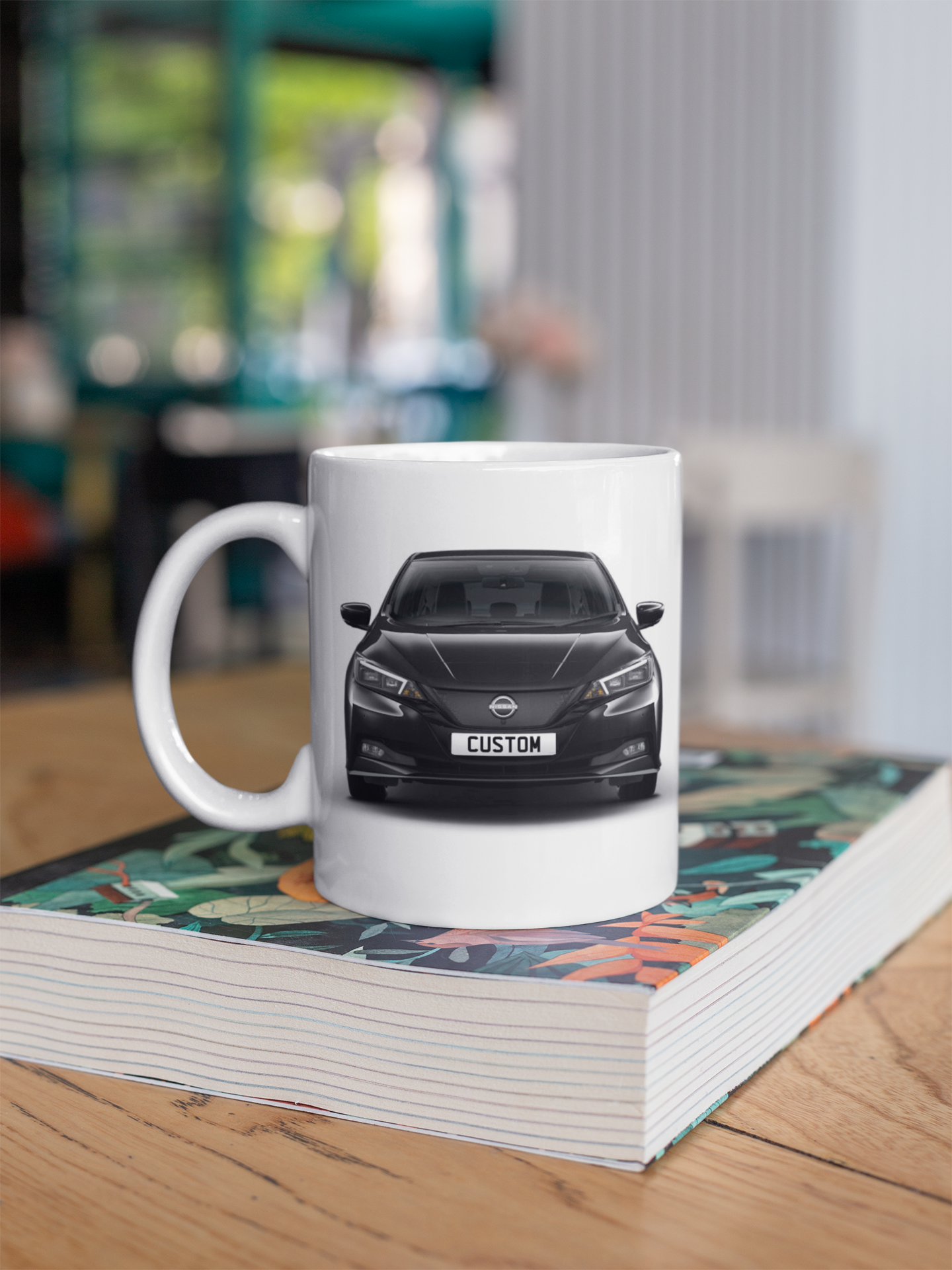 Personalised Nissan Leaf Mug