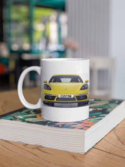 Personalised Porsche 718 Cayman Mug