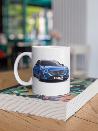 Personalised Peugeot 308 Allure Premium Mug