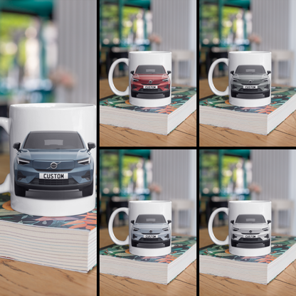 Personalised Volvo C40 Recharge Core Mug