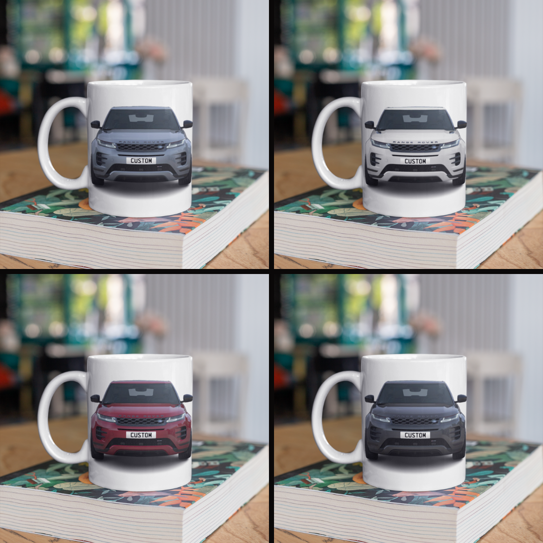 Personalised Land Rover Evoque (Black Exterior Pack) Mug