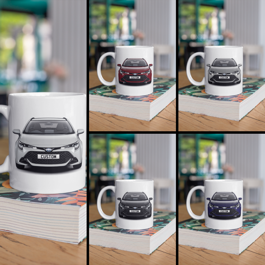 Personalised Toyota Corolla Touring Sport Icon Mug