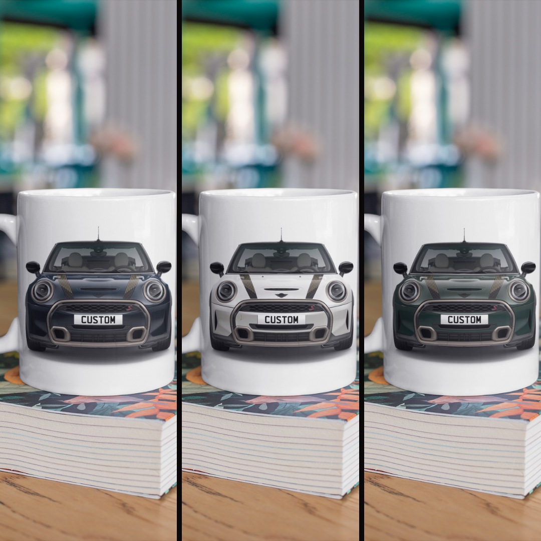 Personalised Mini Convertible Cooper S Resolute Edition Mug