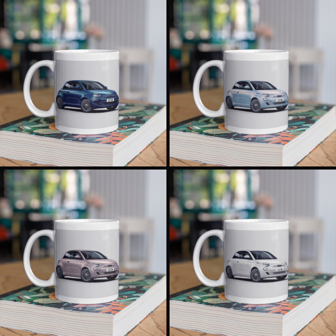 Personalised Fiat 500 Electric Mug