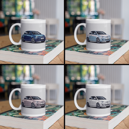 Personalised Fiat 500 Electric Mug