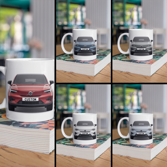 Personalised Volvo C40 Recharge Plus Mug