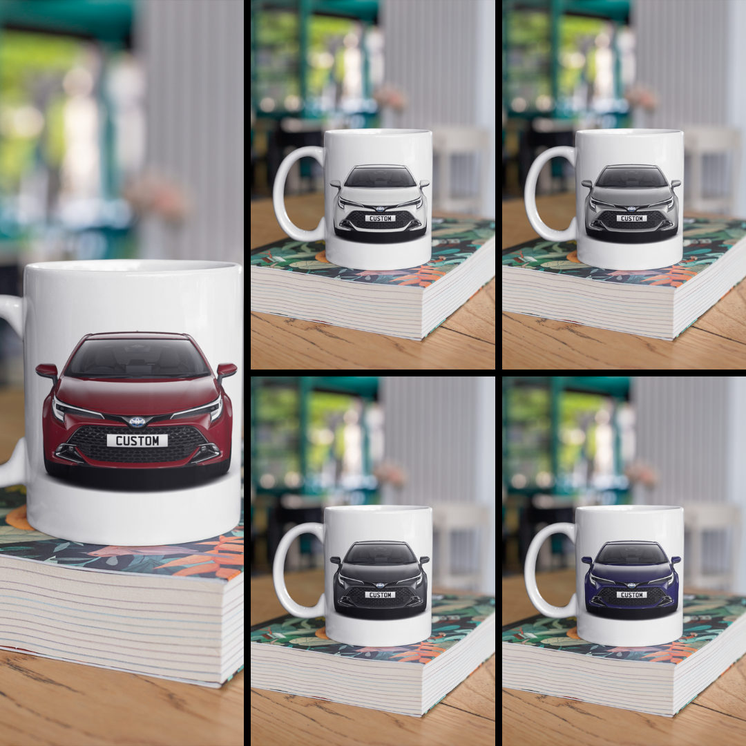 Personalised Toyota Corolla Hatchback Design Mug