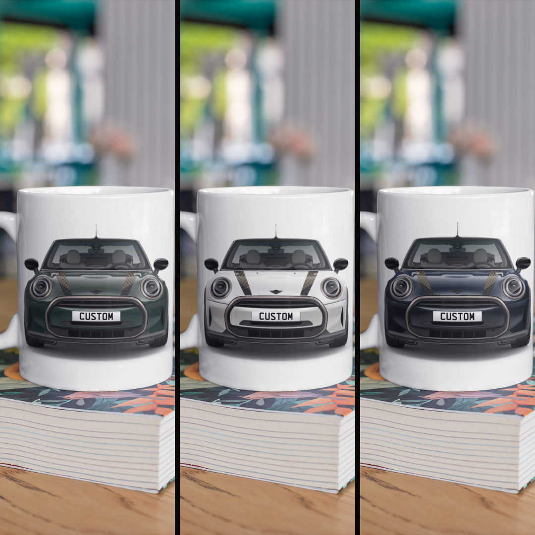 Personalised Mini Convertible Cooper Resolute Edition Mug