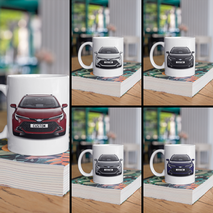 Personalised Toyota Corolla Touring Sport Design Mug