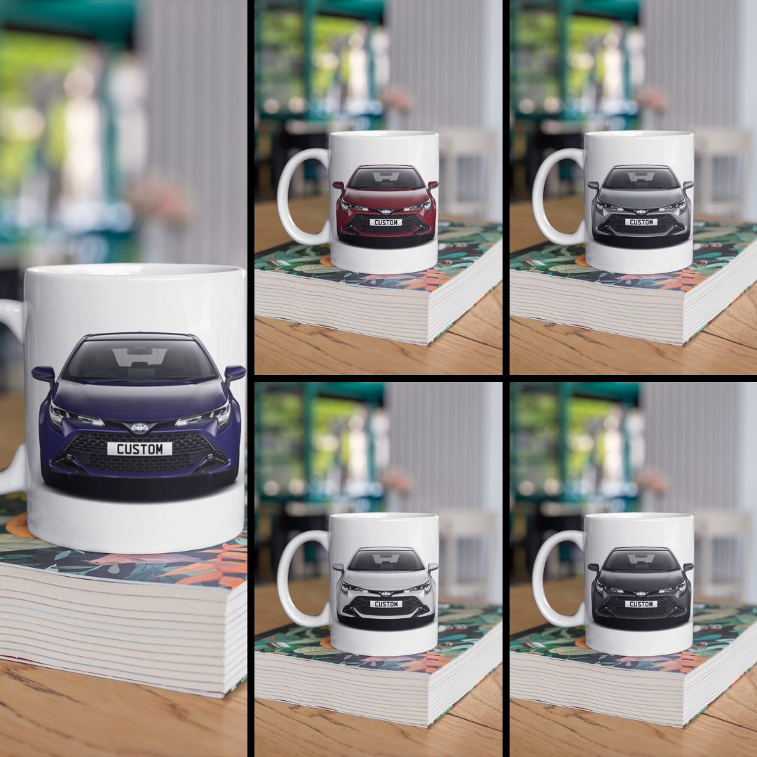 Personalised Toyota Corolla Hatchback Icon Mug