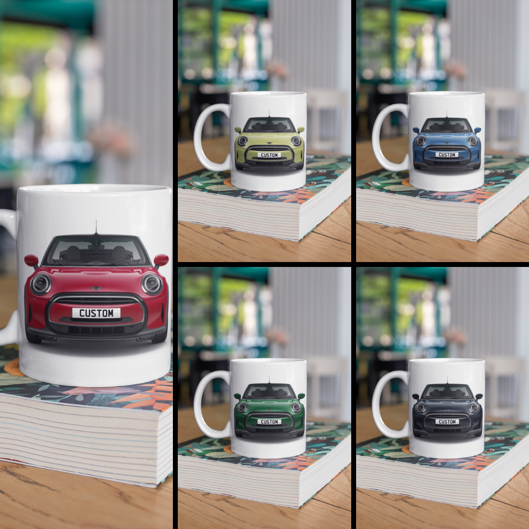 Personalised Mini Convertible Cooper Classic Mug